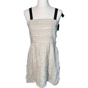 Dress Forum Linen Mini Halter Dress Size Medium